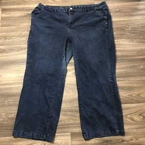 Dark Wash Lane Bryant Straight Leg Jeans Size 26